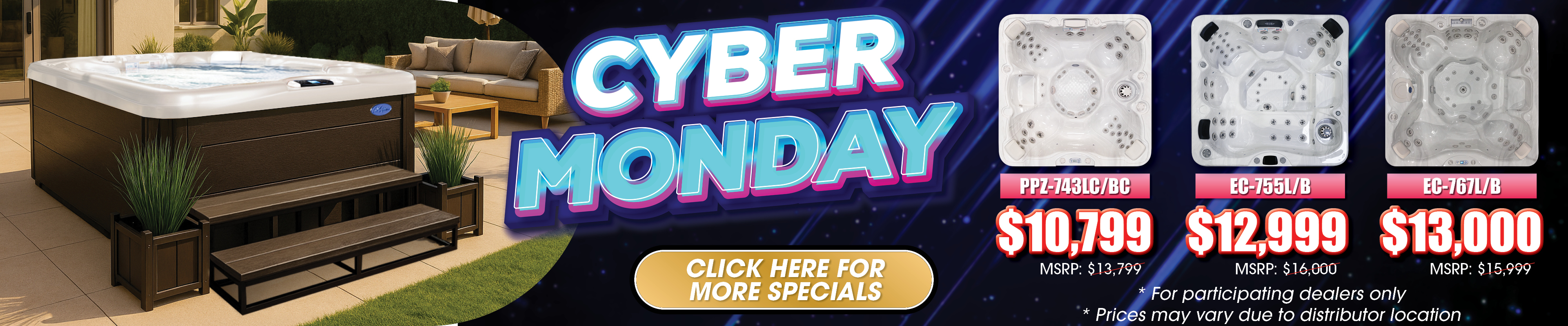 Calspas hot tub being used in a family setting - Roswell